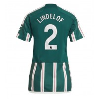 Koszulka piłkarska Manchester United Victor Lindelof #2 Strój wyjazdowy dla kobiety 2023-24 tanio Krótki Rękaw